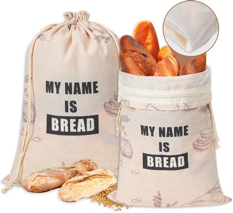 Amazon.com: TOGETRUE Bread Bags for Homemade Bread, Organic Linen Bread ...