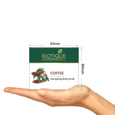 "BIOTIQUE Coffee Energising Body Scrub, 100g - Revitalize Your Skin ...