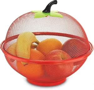 Triad basics Fruit Basket Apple Shape for Dining Table with Lid – Steel ...
