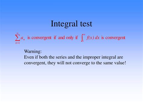 The Integral Test for an Exponential Function 的图像结果