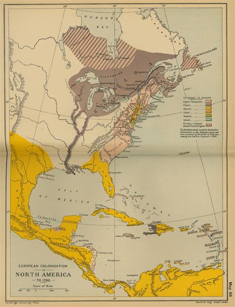 North America 1700 Colonization Map 🏴 Scottish Colonies In North