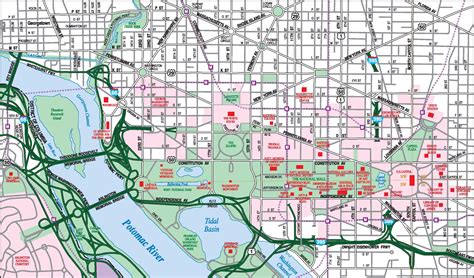 Washington, D.C. downtown map