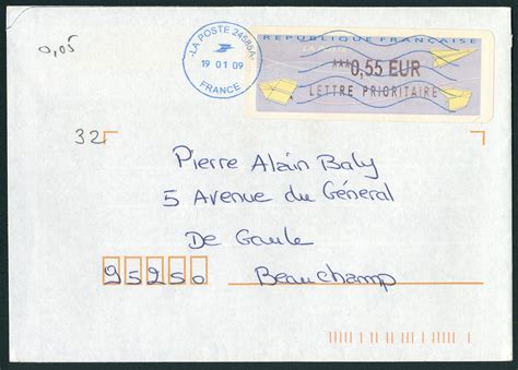 Oblitération mécanique provenant des machines NEOPOST avec timbre à ...