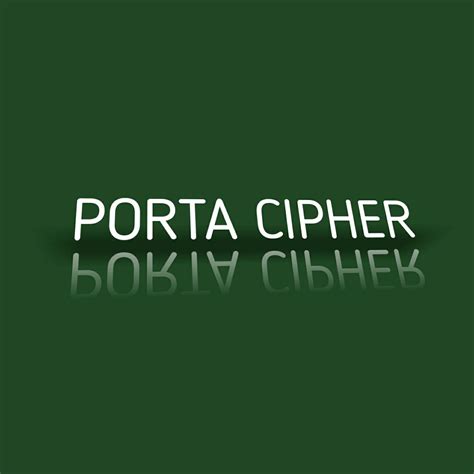 Image result for Porta Cipher without a Key
