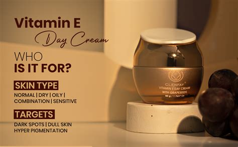 CLENFAY Vitamin-E Day Cream With Grapeseeds For Glowing Skin All Day ...