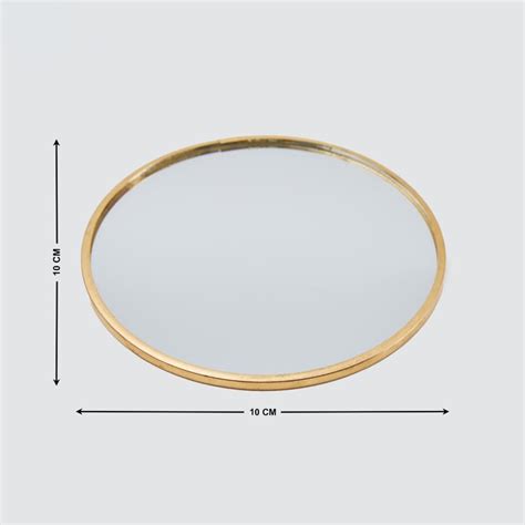 Buy Selena Metal Candle Plate with Mirror Base from Home Centre at just ...