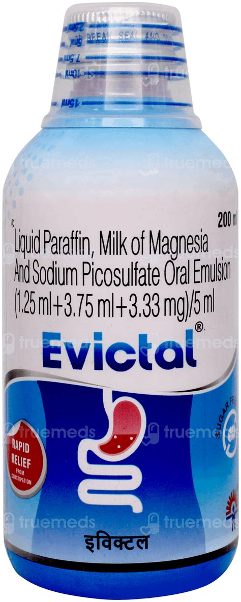 Evictal Sf Oral Emuslion 200 Ml - Uses, Side Effects, Dosage, Price ...