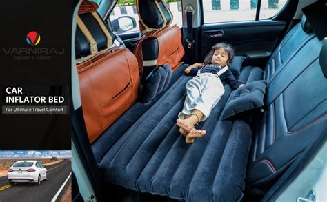 VARNIRAJ Car Inflatable Bed - Back Seat Car Mattress with Air Pump & 2 ...