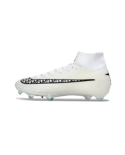 Mercurial Superfly 10 Elite White Black High Top Air Zoom FG Soccer ...