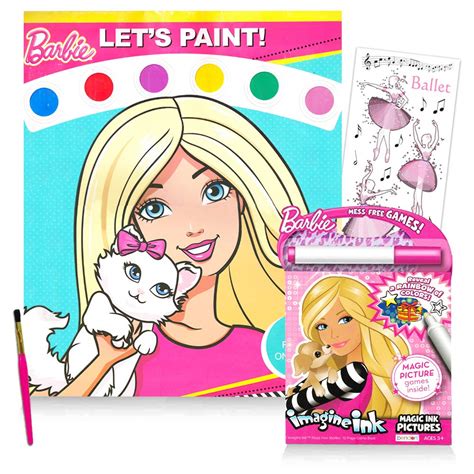 Buy Barbie Painting, Coloring and Activity Book Super Set ~ Barbie ...