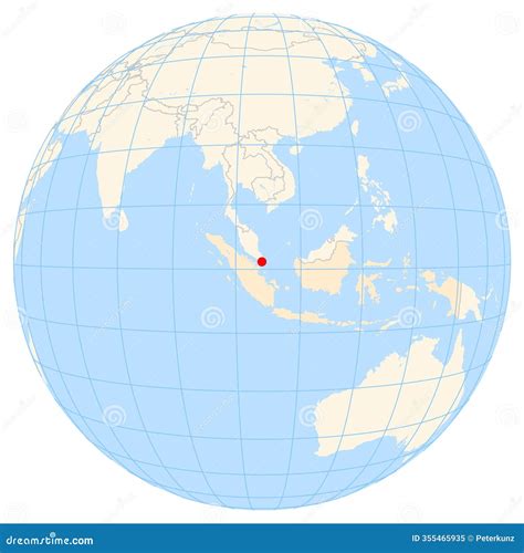 Location Map of Batam in Indonesia Stock Illustration - Illustration of political, boundaries ...