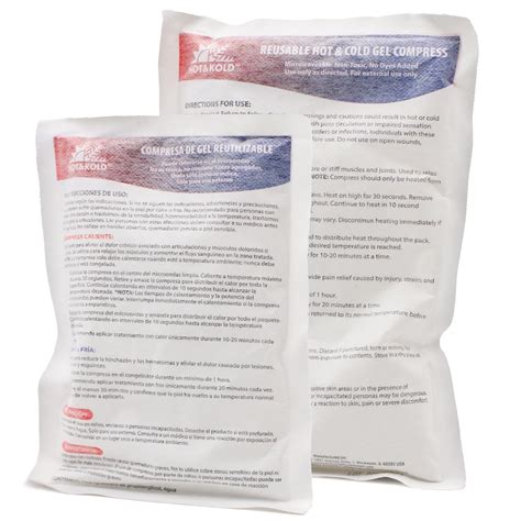 DMI Hot & Cold Reusable Gel Compress, Microwavable, Relieves Swelling ...