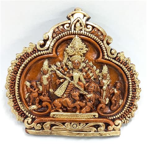 Buy AKIBUKI Handmade Full Figure Maa Durga,Home Decore Terracotta ...