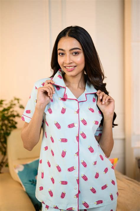 Popsicle Print Pyjama Set for Women – Trendy Nightwear & Loungewear by ...