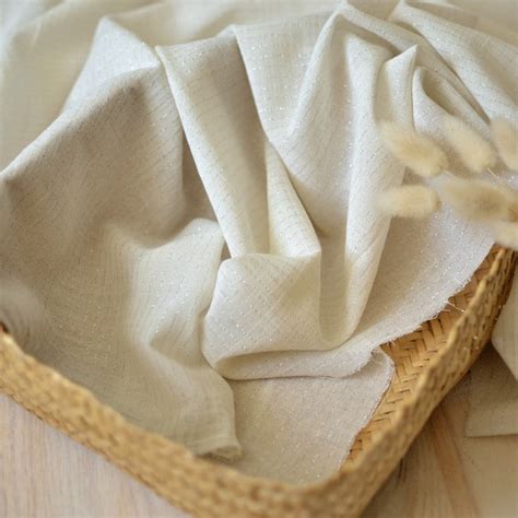 Voile rayure argent | Coton Bio - A&A Patrons