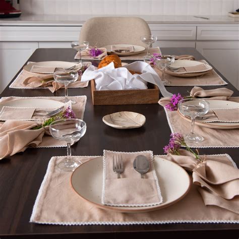 Balfour Table Linen Set Beige – Tabi