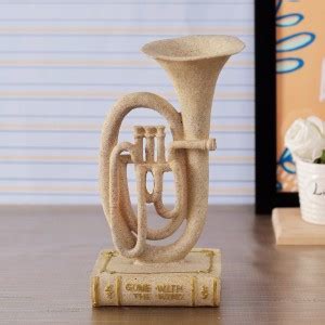 TIED RIBBONS Tuba Musical Instrument Decorative Showpiece Collectible ...
