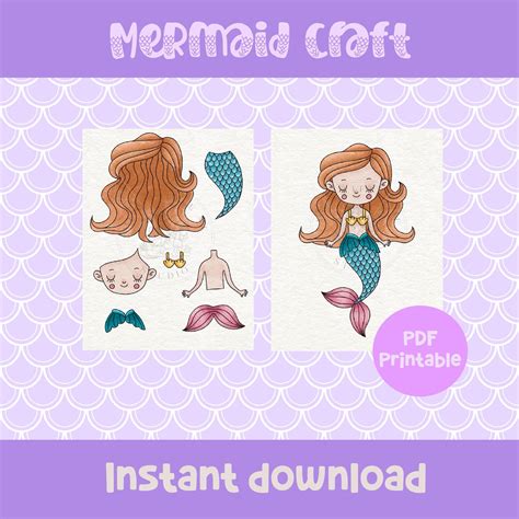 Image result for Mermaid Craft Pattern