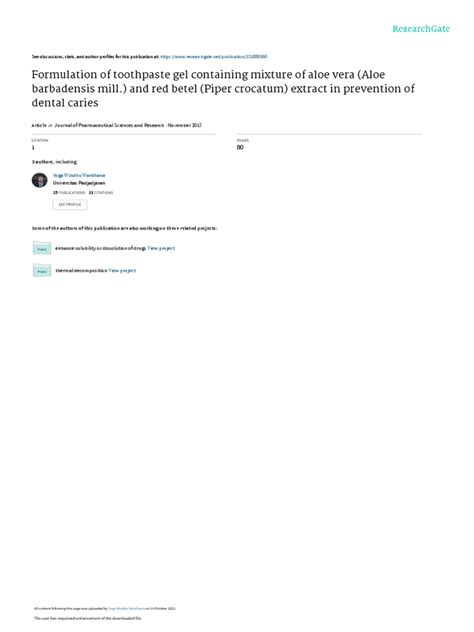 Image result for Gel Toothpaste Formulation