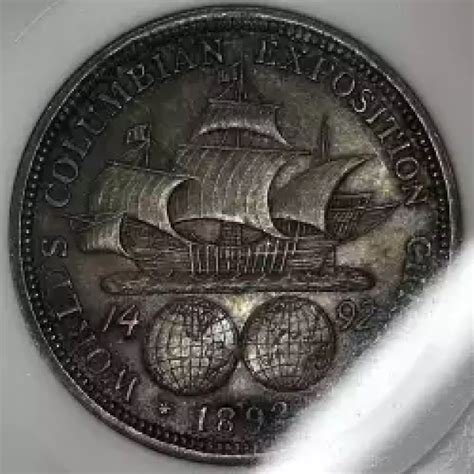 1892 World's Columbian Exposition Commemorative Half Dollar NGC MS-63 ...
