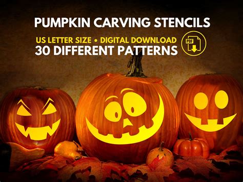 Printable Halloween Pumpkin Carving Stencils