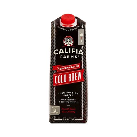 Califia Farms - Cold Brew Coffee Concentrate, Unsweetened, 32 oz (Pack ...