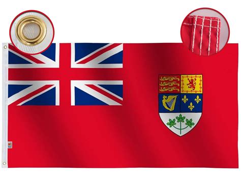 Outdoor/Indoor Old Canada Red Ensign Flag 3X5 Ft Banner Screen Printed ...