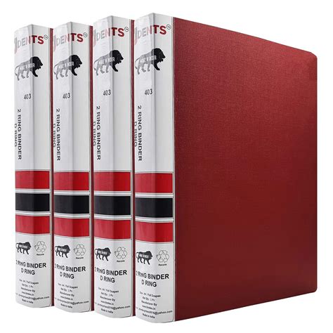 JDents Ring Binder File 2D Full Scape Size Tough Durable/Folder for ...