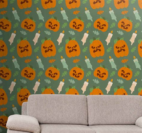 Spooky Pumpkin Design cute halloween wallpaper