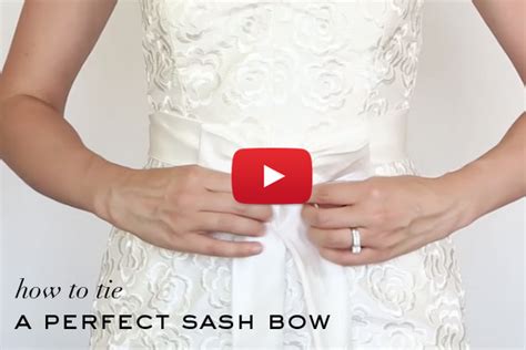 How to tie a perfect sash bow | Percy Handmade videos | How to tie ...