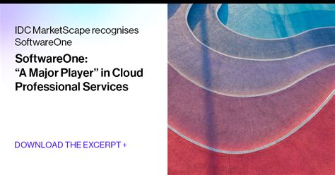 IDC MarketScape recognizes SoftwareOne | SoftwareOne research report