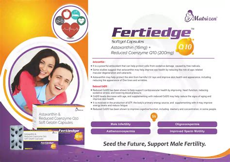 Fertiedge Q10 Softgel (Astaxanthin 16mg + Reduced Coenzyme Q10 200mg)