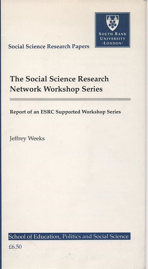 Buy Social Science Research Network Workshop Series: Report of an ESRC ...