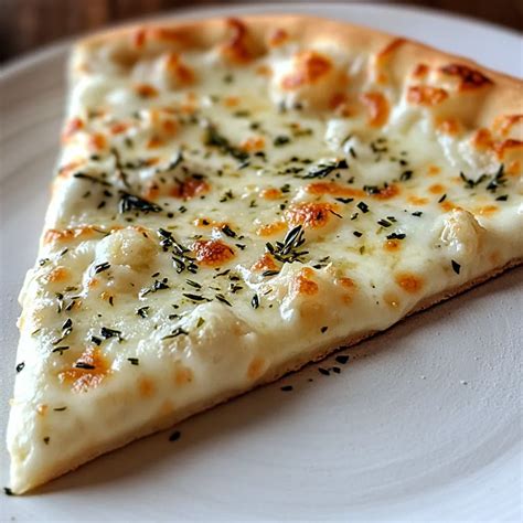 Creamy White Garlic Pizza with Basil - Kylie Recipes