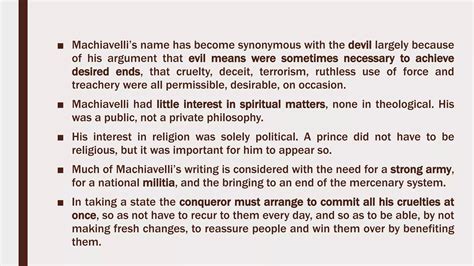 Niccolo Machiavelli Political Thought | PPTX