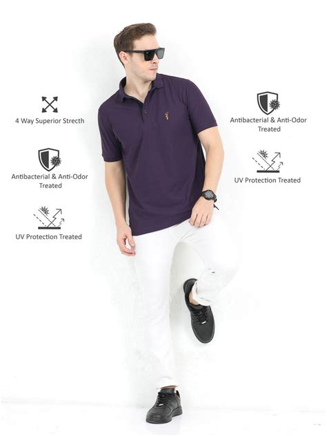 Buy Black Currant Golf Polo T Shirt for Men | Shop Stellers