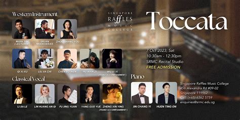 [Free Admission] Toccata @Singapore Raffles Music College, Singapore ...
