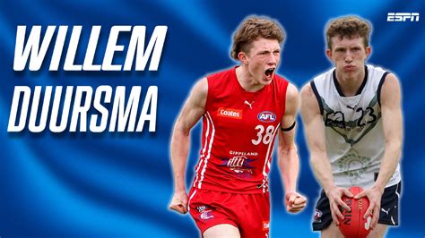 AFL Draft: Willem Duursma staking claim to be pick number 1 - ESPN