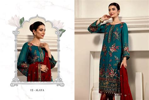 Alizeh Embroidered Chiffon Collection Vol-ll – 12 - ALAYA – YourLibaas