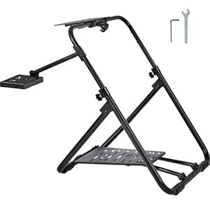 VEVOR Foldable Racing Steering Wheel Stand, Height Adjustable Universal ...