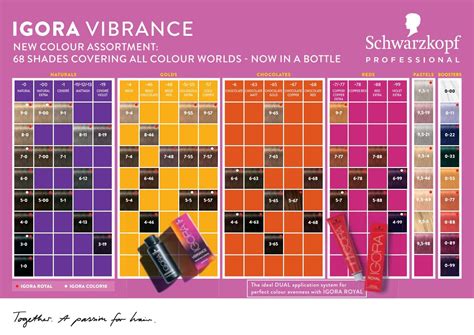 Igora Vibrance Colour Chart - Interactive Chart Tools