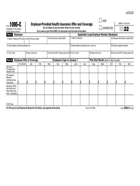 2022 Form IRS 1095-C Fill Online, Printable, Fillable, Blank - pdfFiller