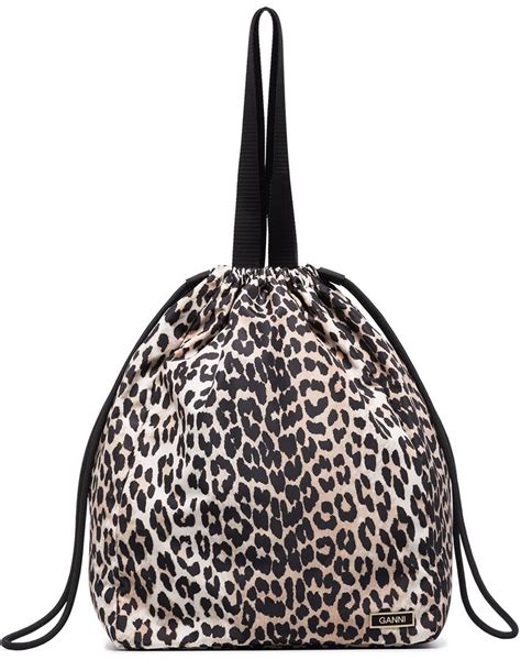 Image result for Leopard Print Drawstring Flannel Bag