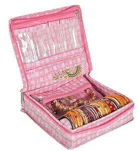 Kuber Industries PVC Jewellery Kit - Check Design Vanity Box for Women ...
