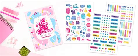 DOODLE 550+ Colourful & Quirky Stickers – 10-Page Self-Adhesive Sticker ...