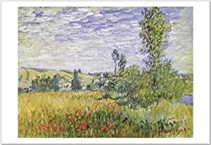 SMART ART - 'Landscape at Vetheuil' by Claude Monet - Fine Art Print ...