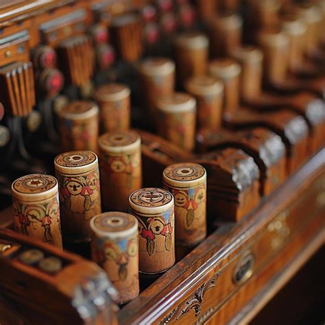 Photo portrait of pipe organ pipe part closeup | Premium AI-generated image