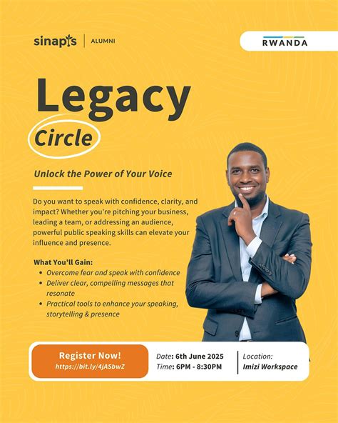 LEGACY CIRCLE, Imizi Workspace, Kigali, 6 June 2025 | AllEvents