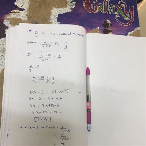 The denominator of a rational number is greater than its numerator by ...