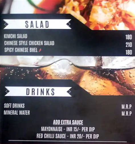 Menu at Chilli Dragon The Korean Cafe, Delhi